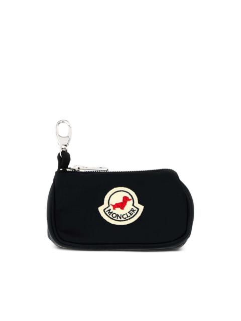 logo-patch dog bag holder