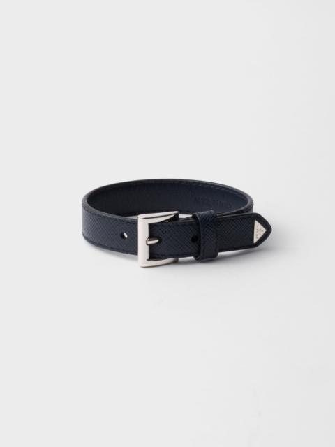 Saffiano leather bracelet