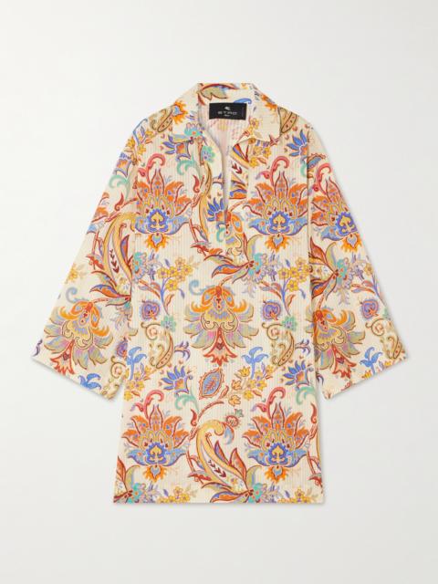 Paisley-print Cotton And Silk-blend Tunic