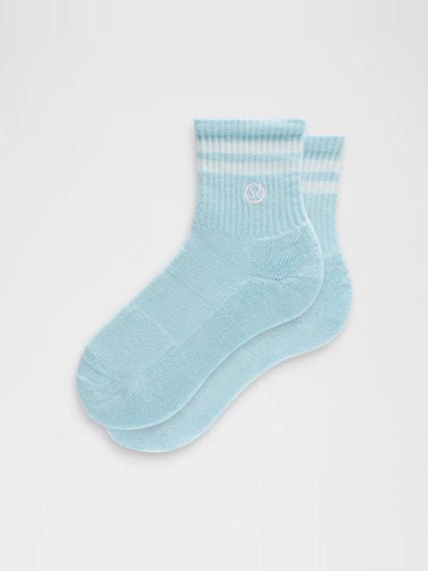 Unisex Daily Essential Quarter Socks *Stripe