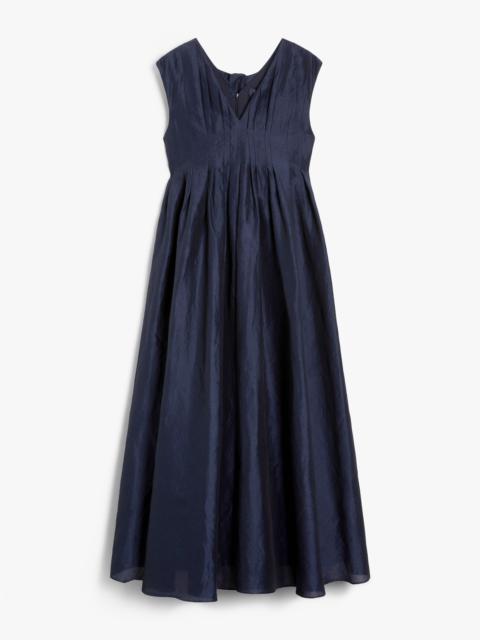PIEGA Pleated cotton and ramie dress