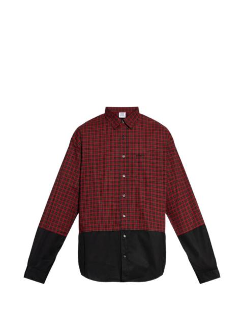 Splitted cotton shirt