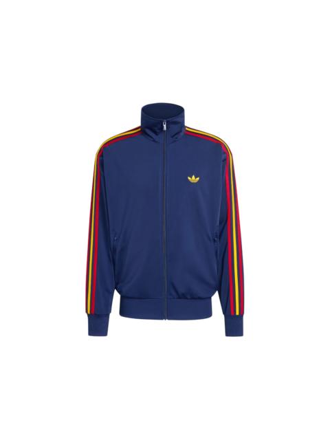 adidas Firebird Track Top Dark Blue Crew Yellow Team Power Red