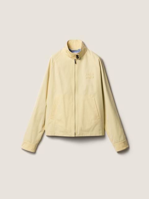 Poplin blouson jacket