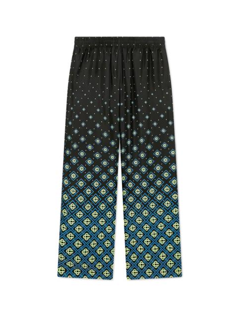 Degrade Monogram Silk Trousers