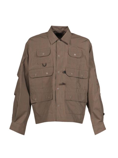 TECH MULTI FISHING POCKET SHIRT L/S / BRW GRY