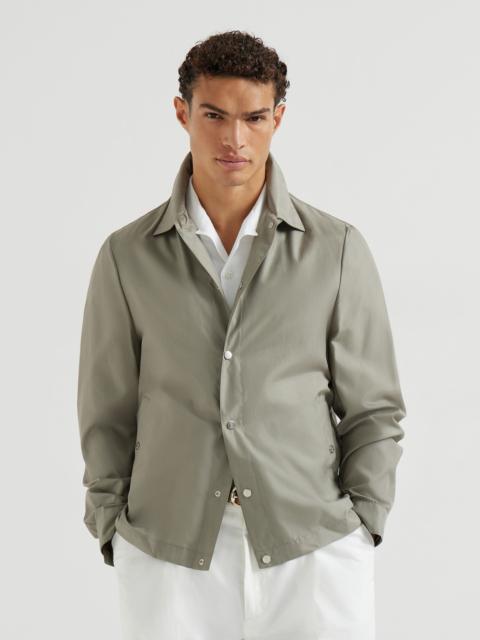 Bonded silk unlined outerwear jacket