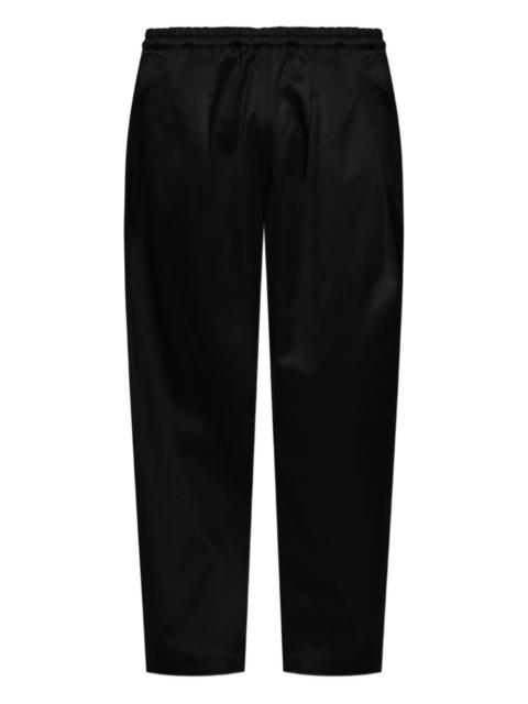 pleat-detailed drawstring trousers