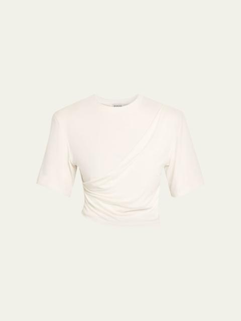Rowley Gathered Short-Sleeve Tee