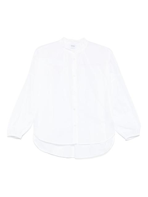 gathered poplin shirt