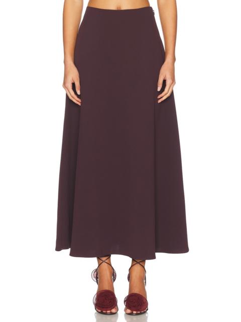 The Heavy Crepe Midi Skirt