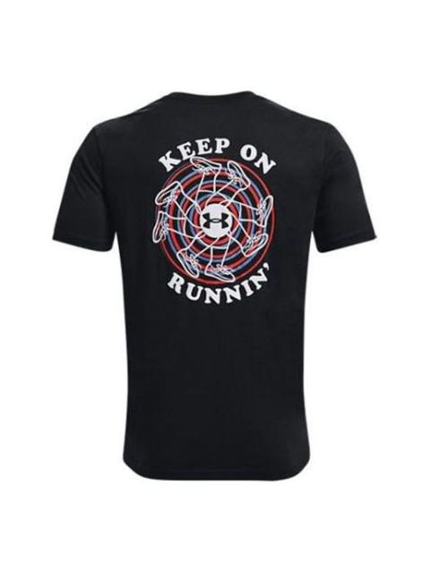 Under Armour Keep Run Graphic T-shirt 'Black' 1369405-001