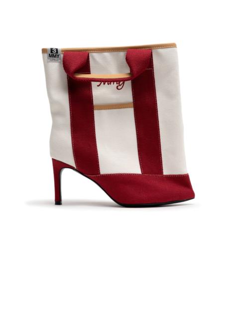 Tote Bag Detail Pin Heel Boots