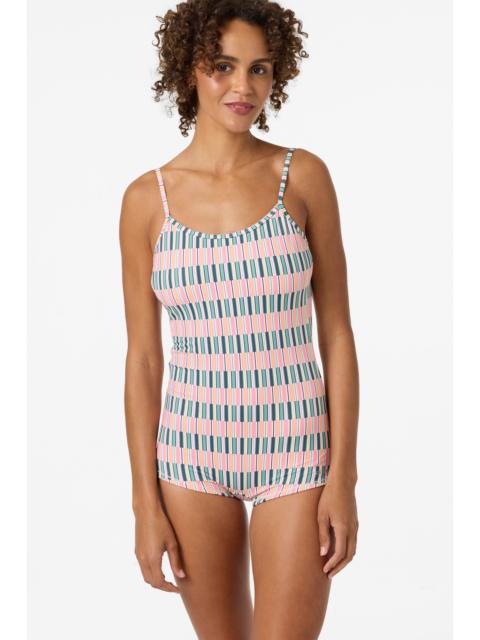 Performance Shadow Bay Printed One-Piece