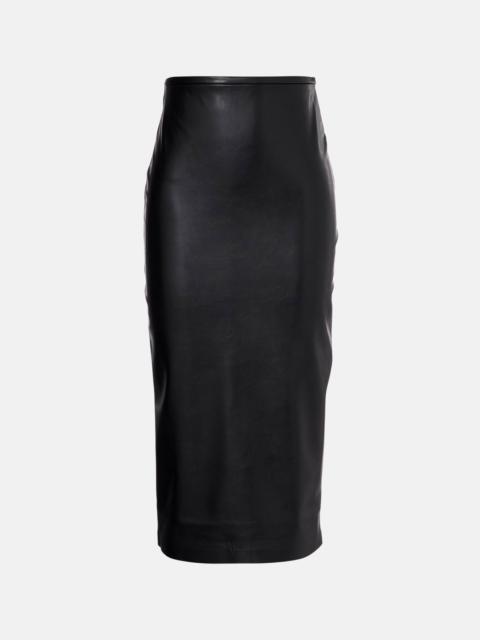 High-rise midi skirt