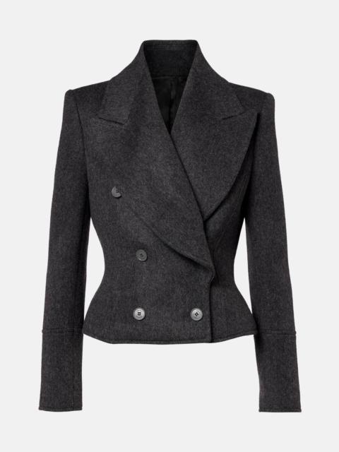 Double-breasted wool jacket