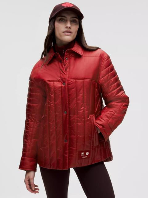 Team Canada Women's Nylon Taffeta Insulated Shacket *COC Logo