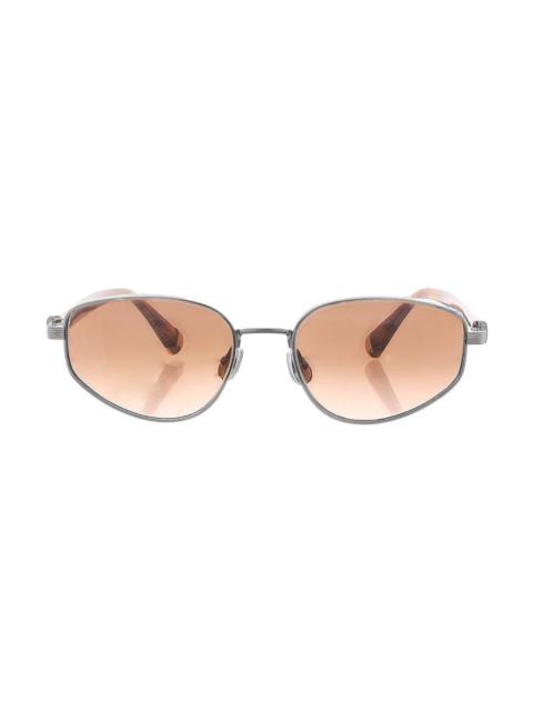 Angled Lens Sunglasses - Orange