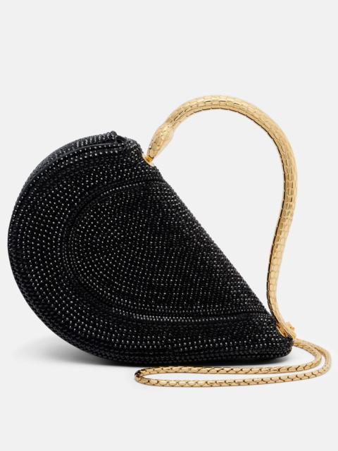 Serpenti Cuore 1968 Small suede tote bag