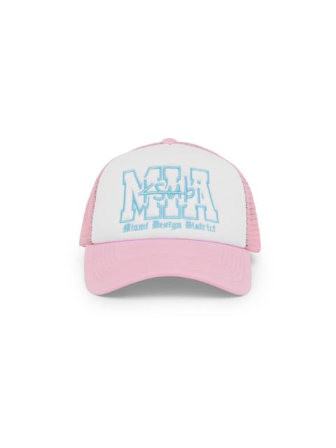 MIAMI AND THE STREETS TRUCKER CAP PINK
