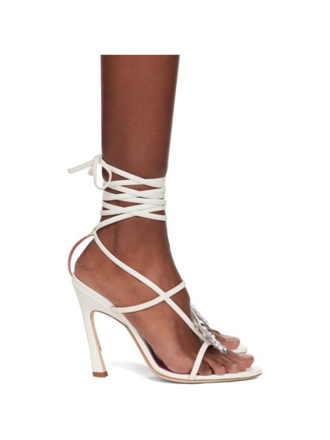 White Butterfly '105 Heeled Sandals