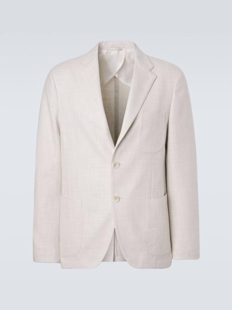 Cotton and wool blazer
