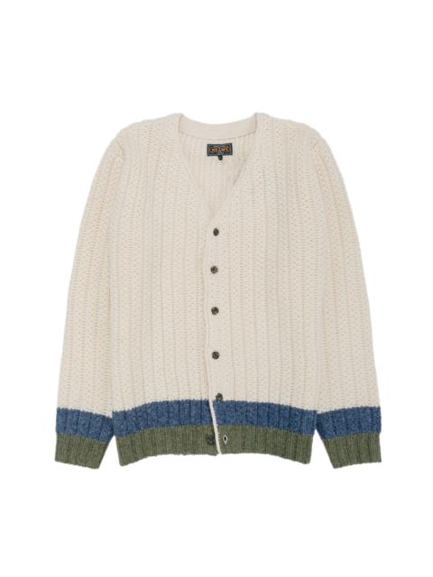 Hem Line Cardigan White