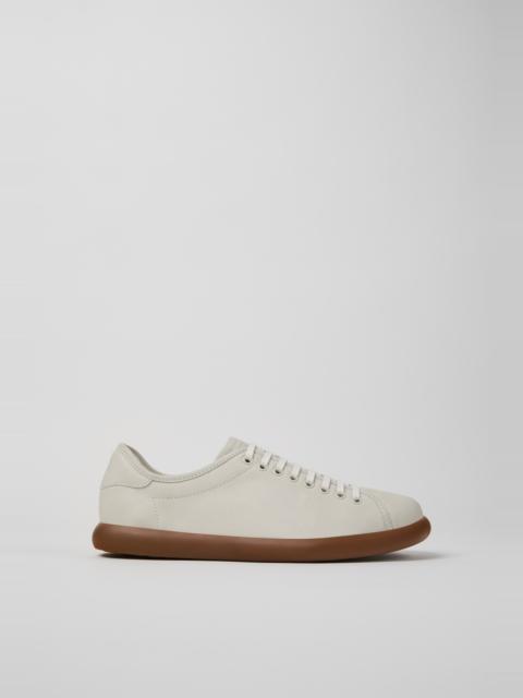 White Leather Sneakers for Men.