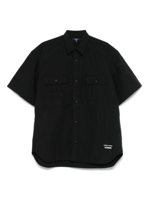 logo-embroidered shirt