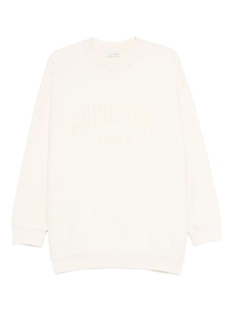 embroidered-logo sweatshirt