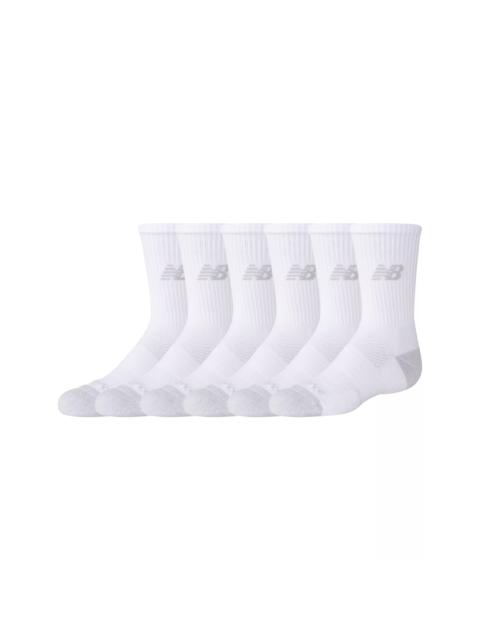 Unisex Youth Active Crew Socks 6 Pack