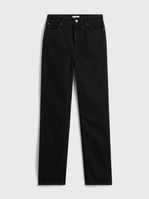 High slim denim black