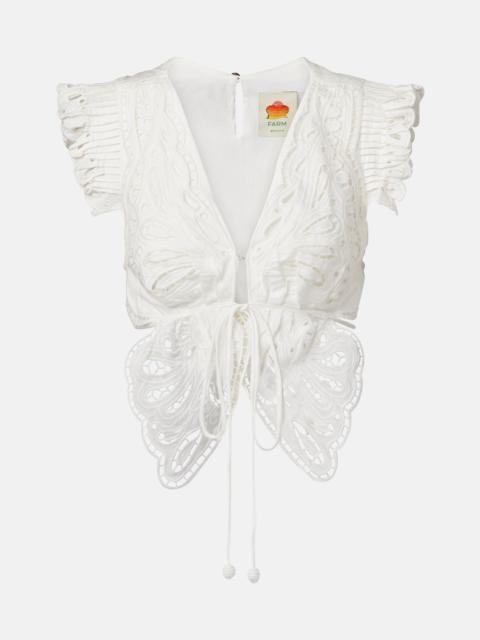 Broderie anglaise cotton top