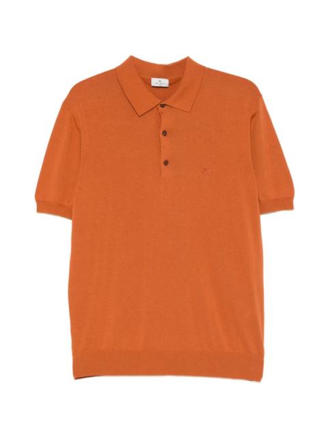 logo-embroidered polo shirt