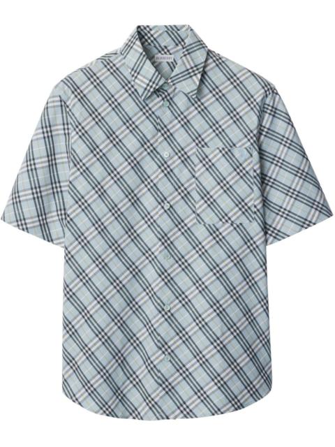 check-pattern shirt