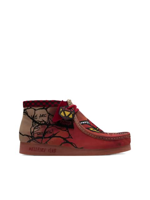 x Stranger Things Wallabee graphic lace-up shoes