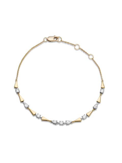 Diamond Gold Link Bracelet