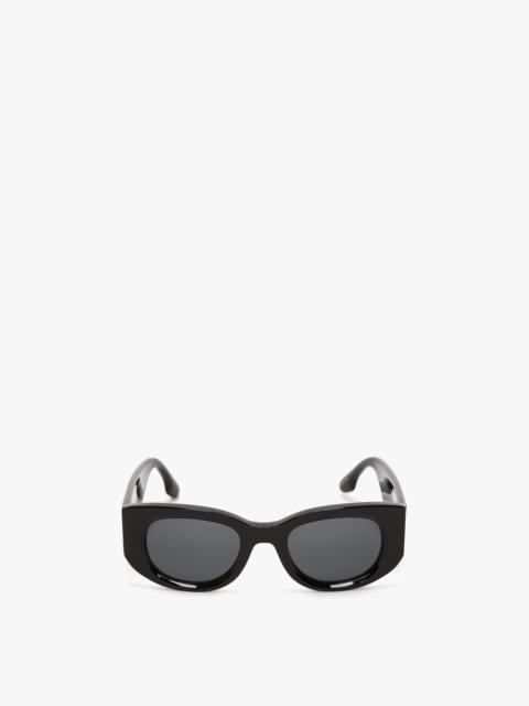 Monogram Detail Sunglasses In Black