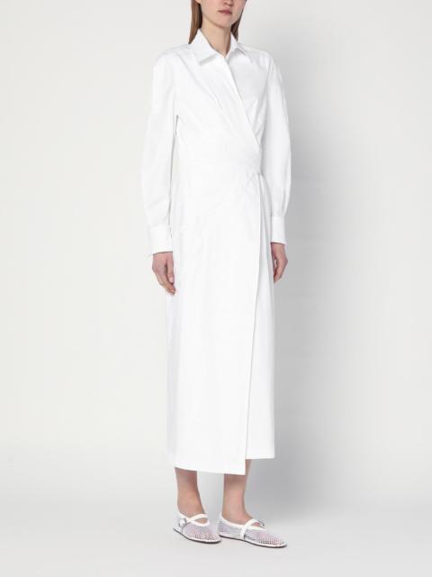 White shirt dress in cotton twill