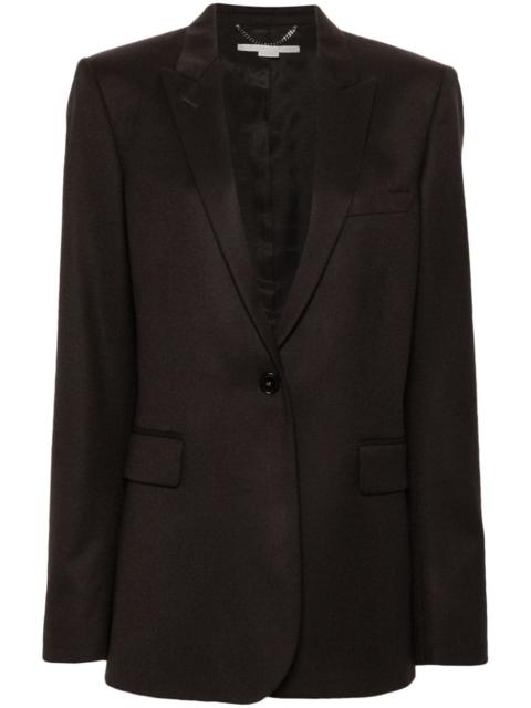 single-breasted wool blazer