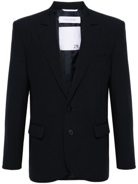 notched-lapels single-breasted blazer