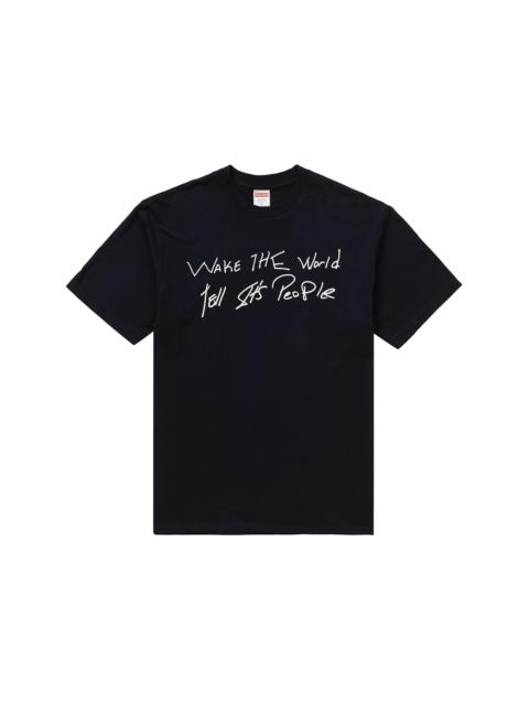 Supreme Buju Banton Wake The World Tee Black
