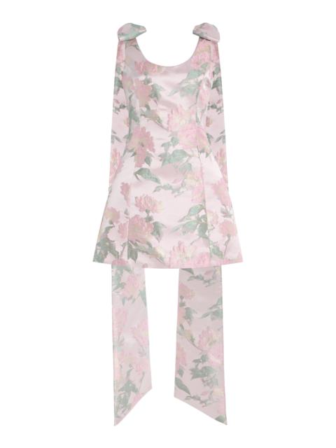 Gita Brocade Mini Dress floral