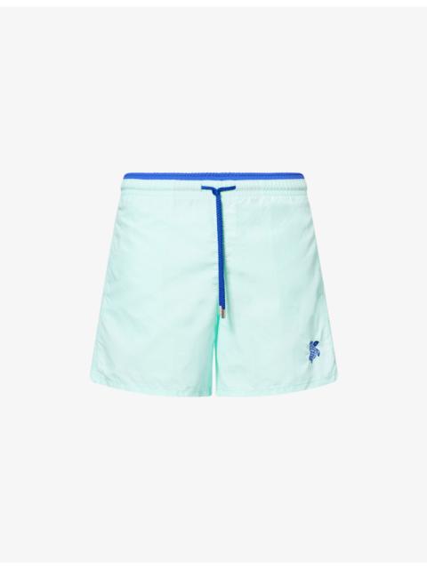Moka Embroidered-Logo Swim Shorts