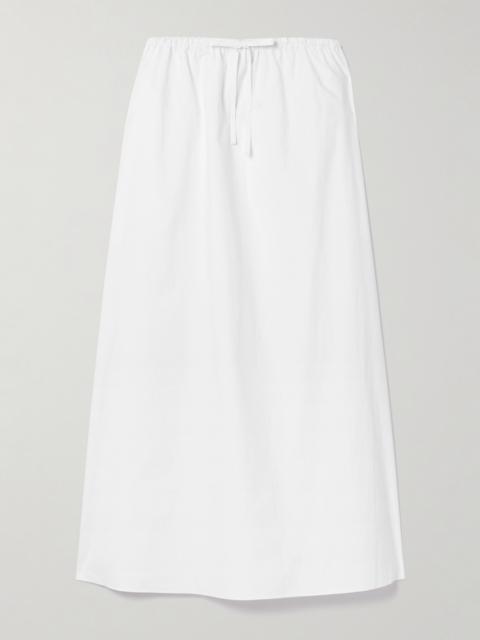 Organic Cotton-poplin Midi Skirt