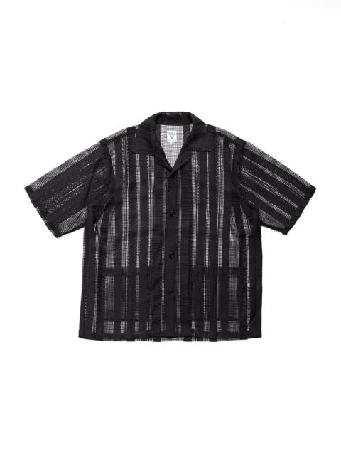 Cabana Shirt Poly Lace - Black
