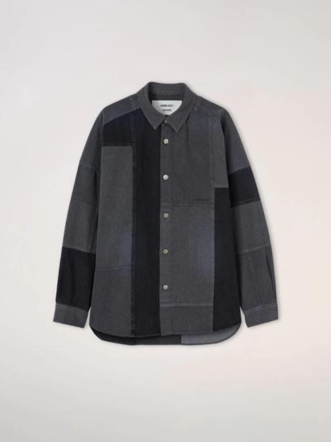 patchwork denim shirt