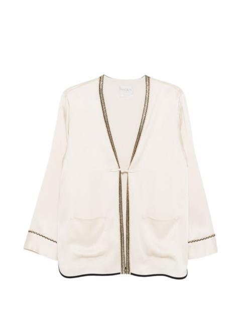 patch-pockets trimmed-detail jacket