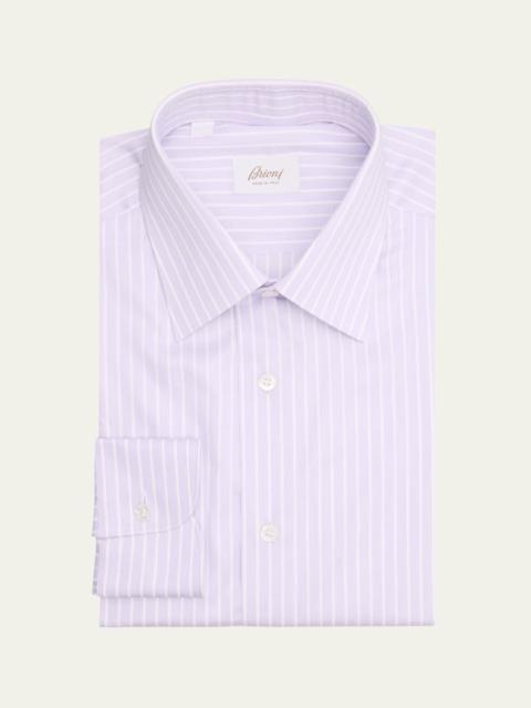 Men's Cotton Twill Multi-Stripe Dress Shirt