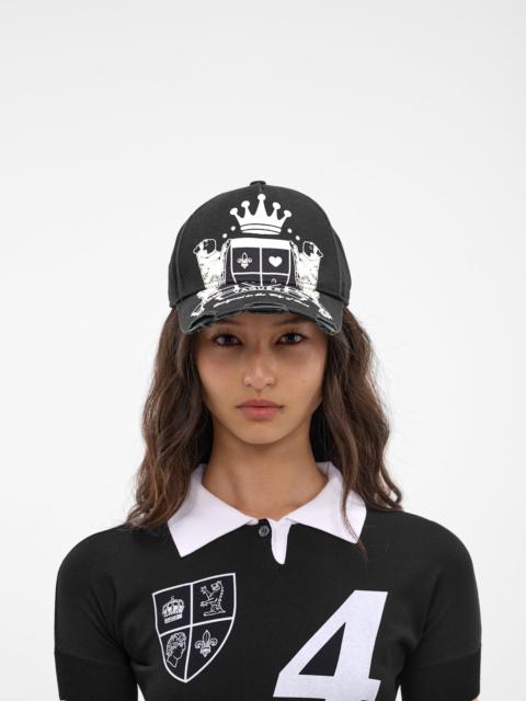 Black Crown Graphic Baseball Cap
